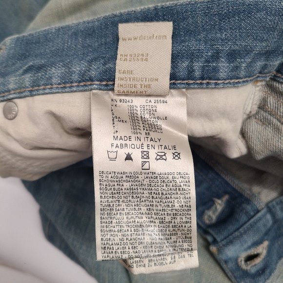 Women's Diesel Myguy Relaxed Boyfriend Distressed Destroyed Jeans Sz W32 L 34 - Picture 9 of 10